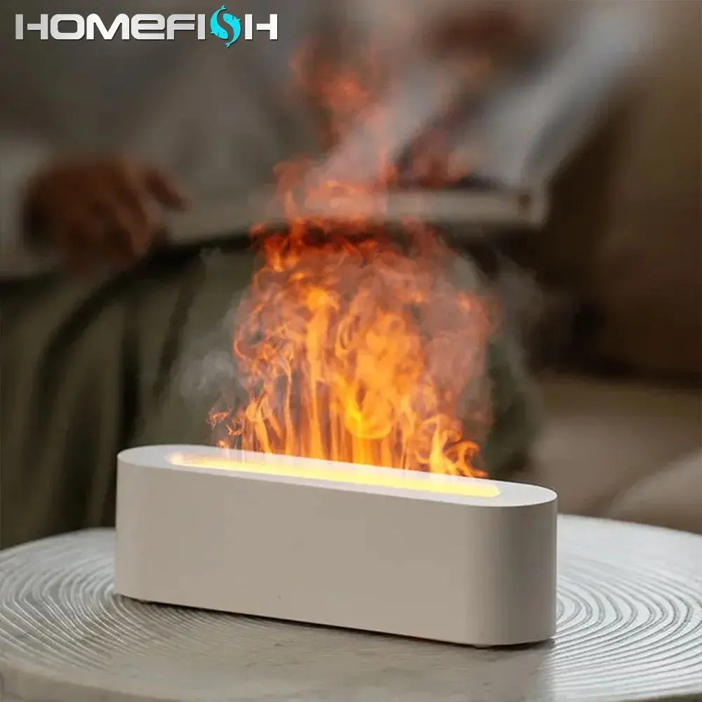 Nexa™ Ultrasonic Flame Aroma Diffuser – RGB Color Changing Humidifier