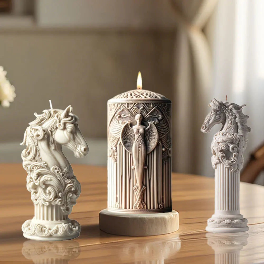 Nexa™ Antique Goddess & Horse Relief Mold