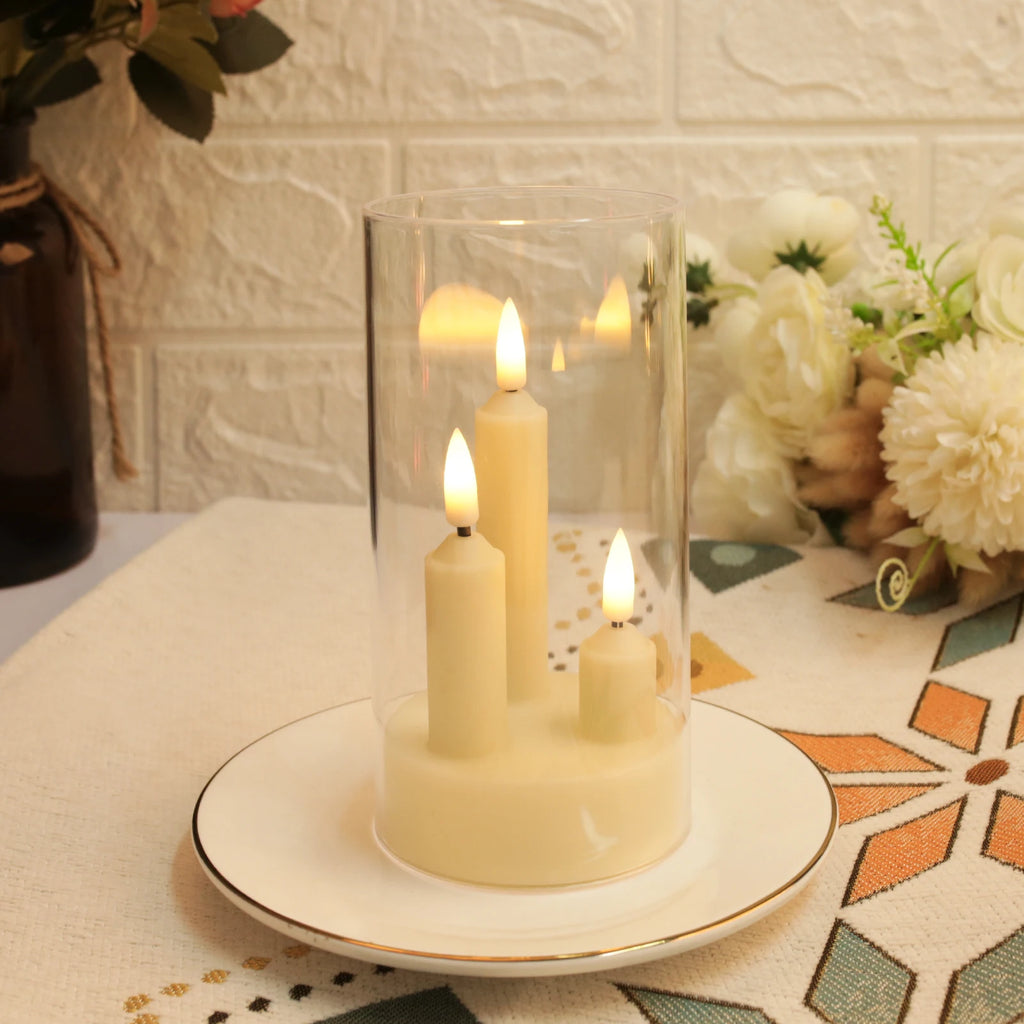 Nexa™ 3-in-1 Flameless LED Candle Ensemble with Acrylic Lampshade