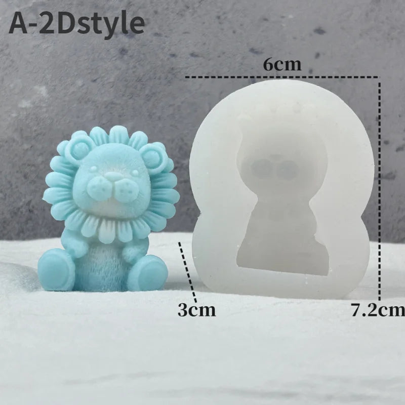 Nexa™ Lion Figurine Mold