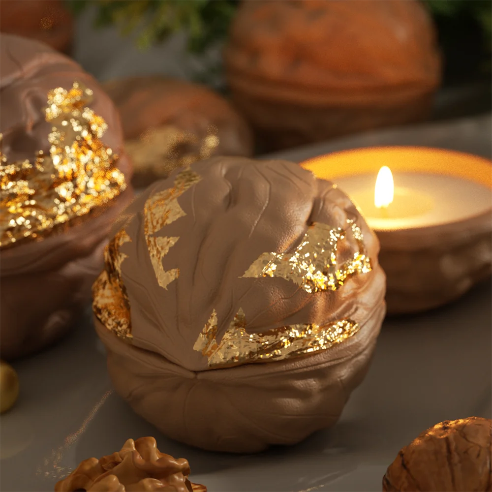 Nexa™ Artisan Walnut Shell Candle Jar Mold