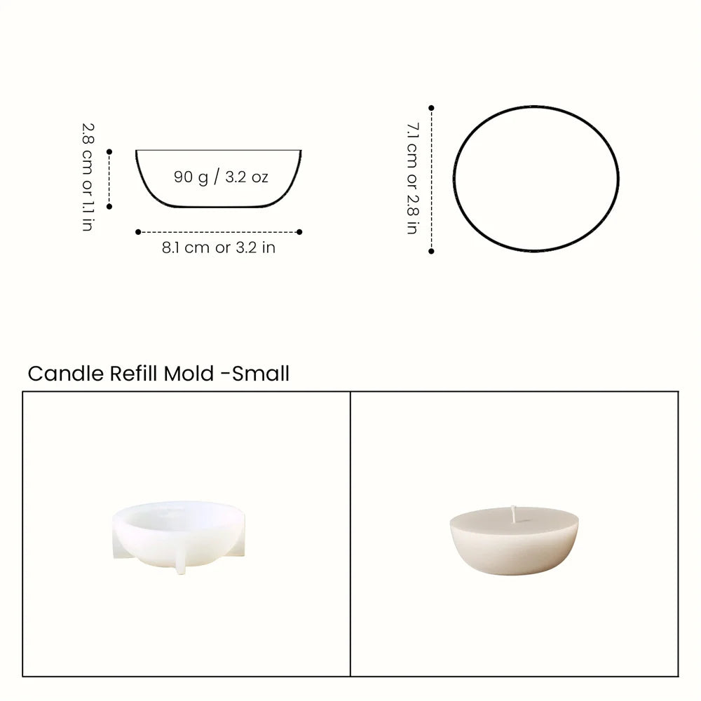 Nexa™ Artisan Walnut Shell Candle Jar Mold