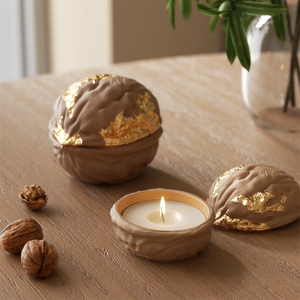 Nexa™ Artisan Walnut Shell Candle Jar Mold