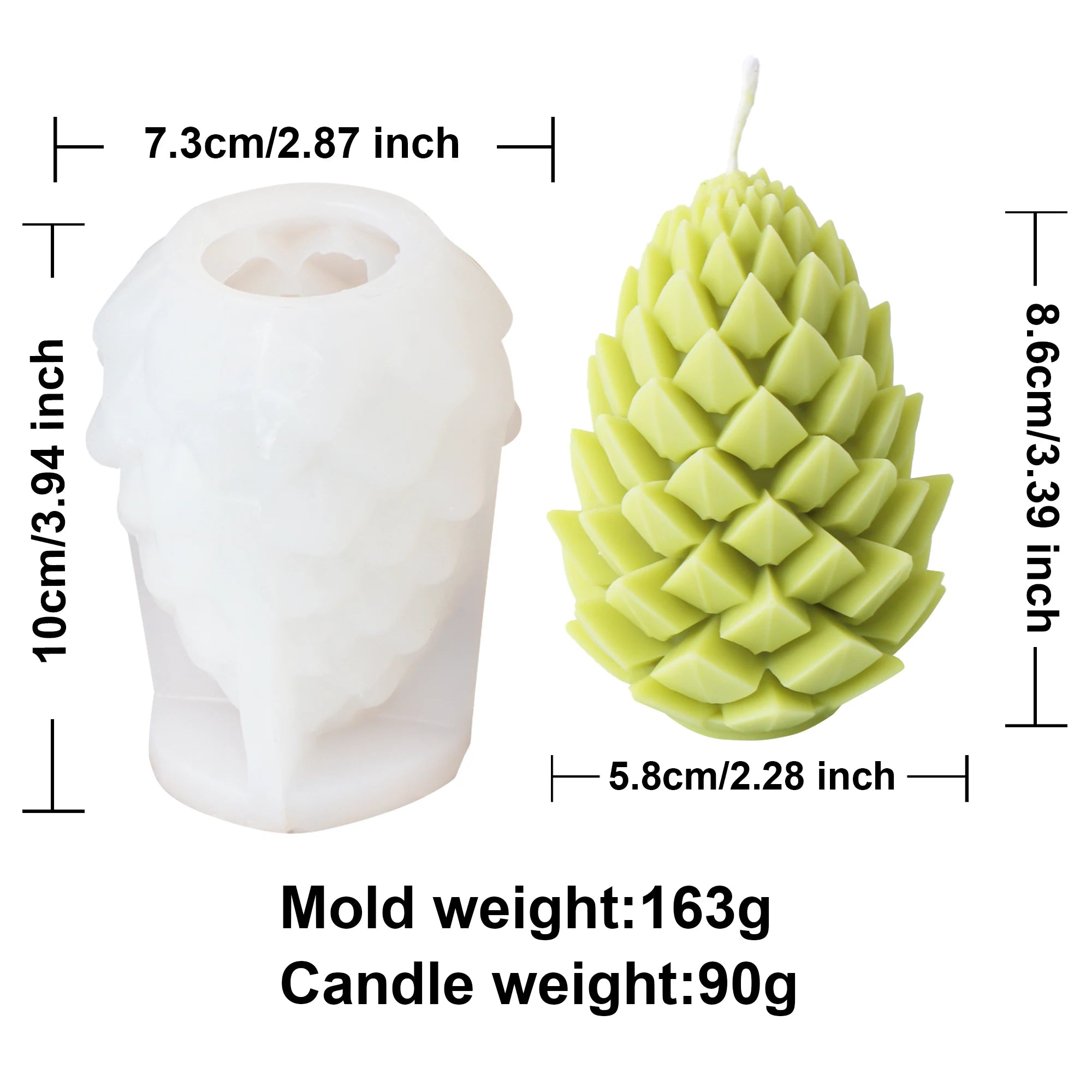 Nexa™ Botanical Pinecone & Acorn Silicone Mold