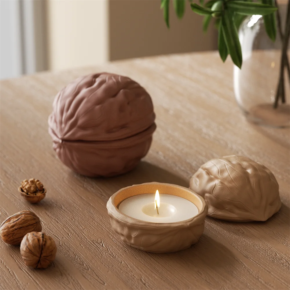 Nexa™ Artisan Walnut Shell Candle Jar Mold
